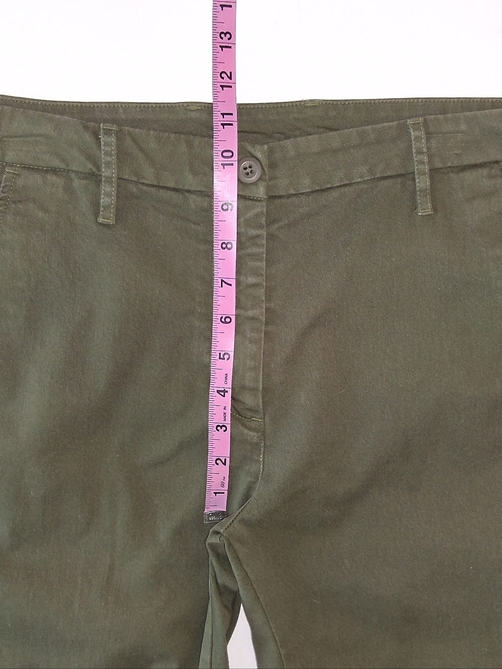 American Giant Sawbuck Chino Pants Sz 12 Moss Green - Picture 7 of 10